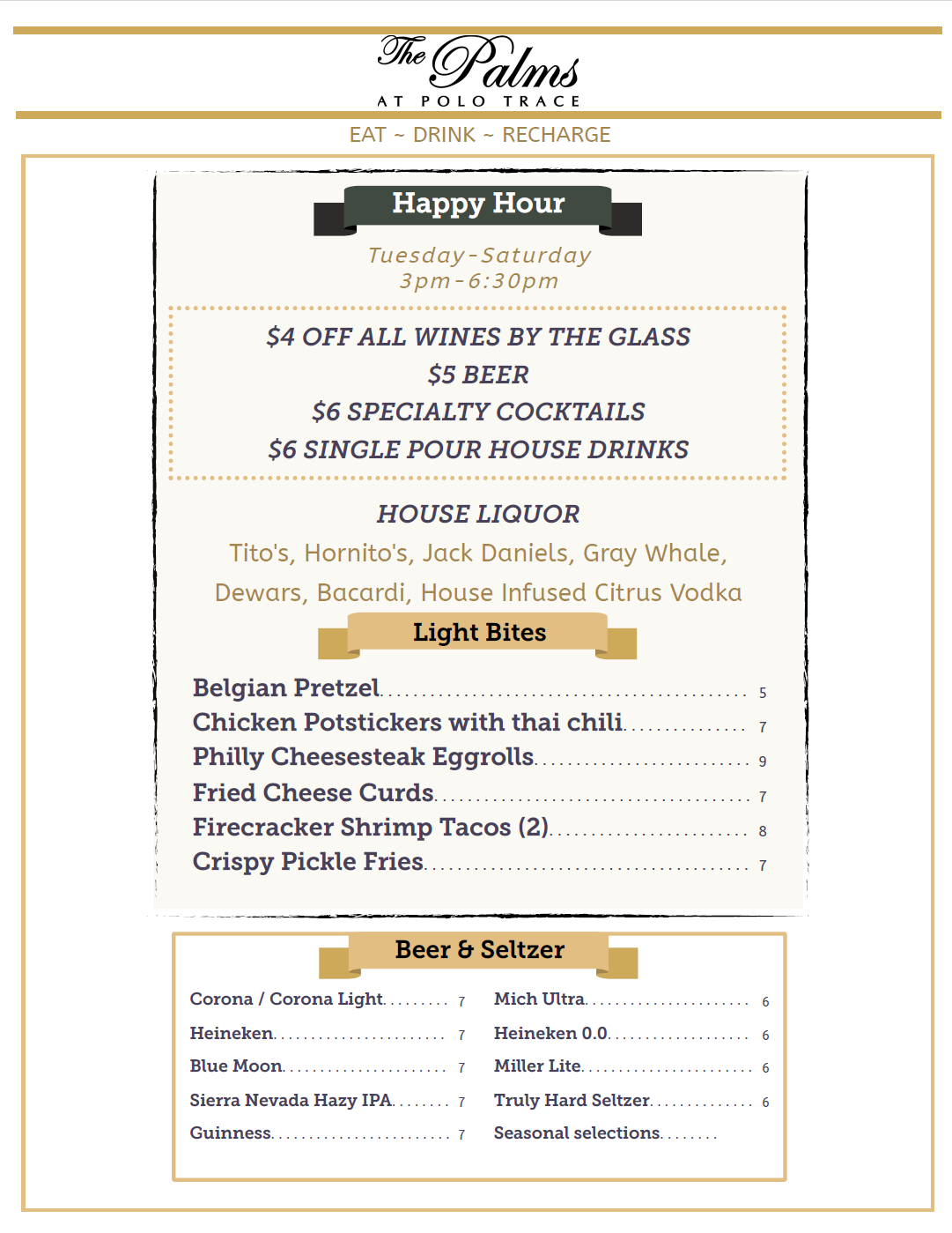 HH Menu May 2025