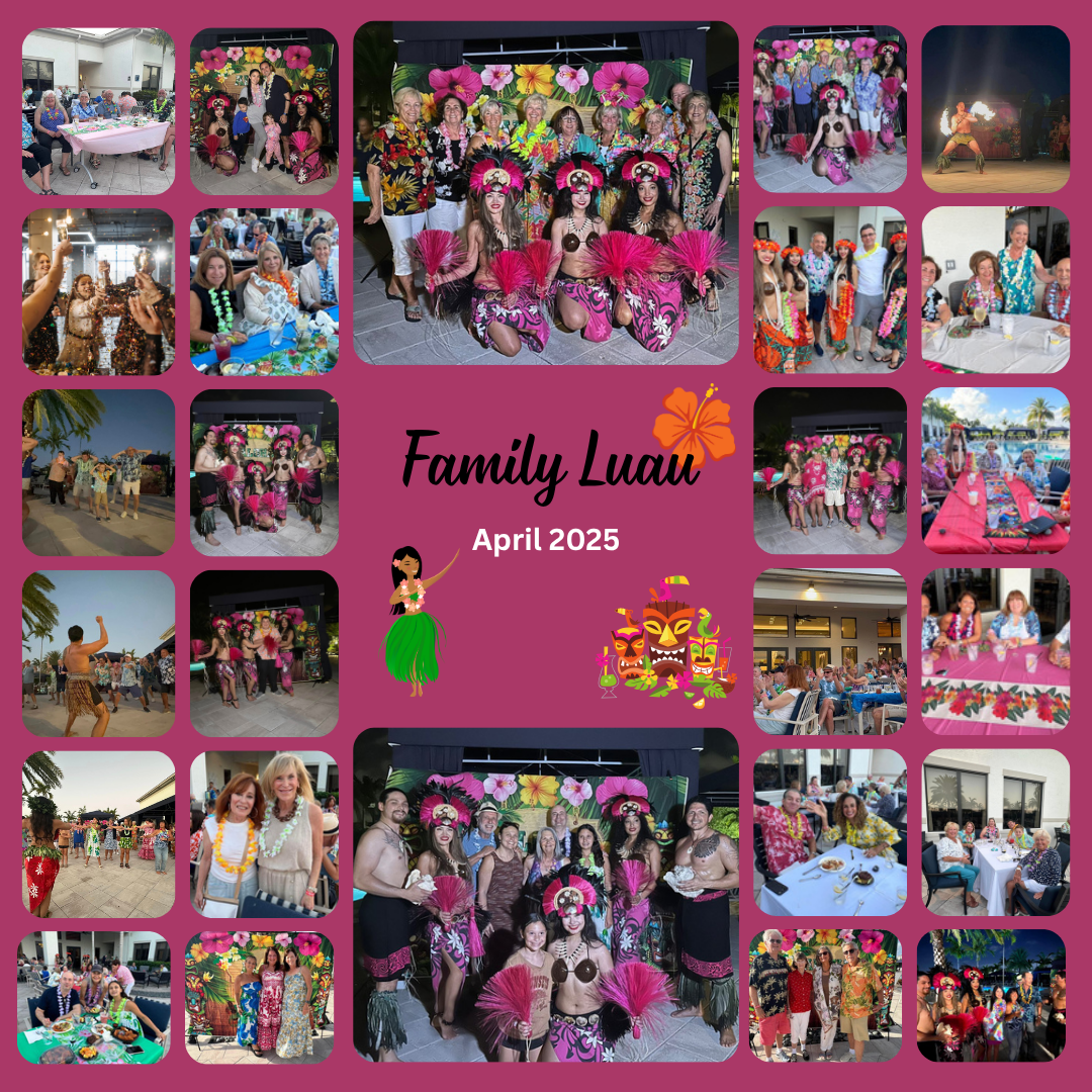 Family Luau April 2025 Collage
