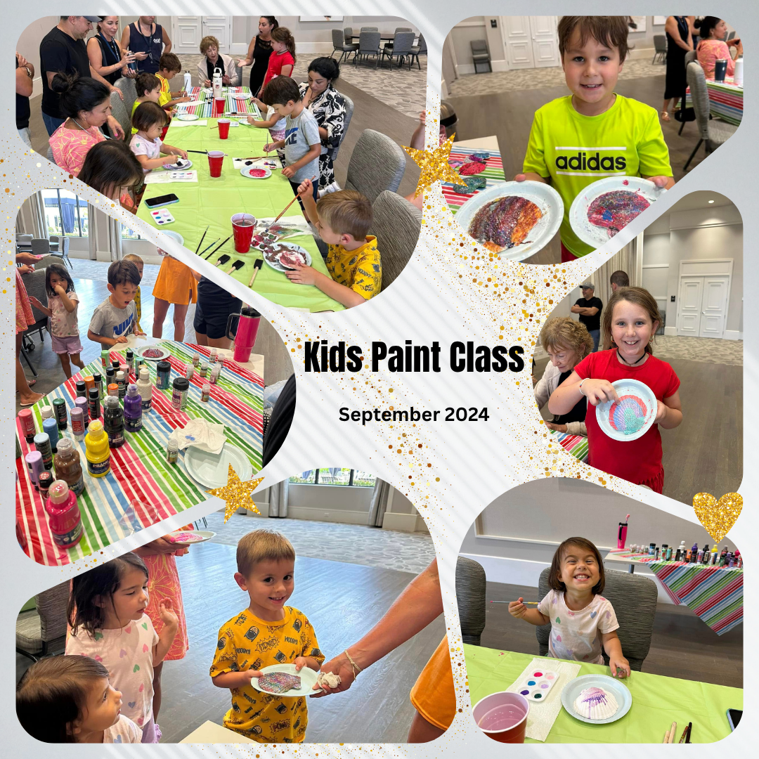 Kids Paint Class Sept 2024 Collage